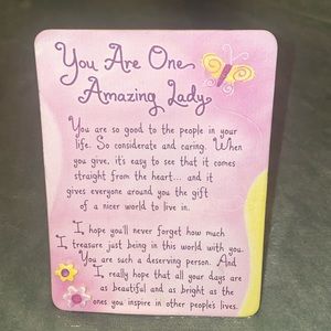 Motivational self stand/magnetic plaque!